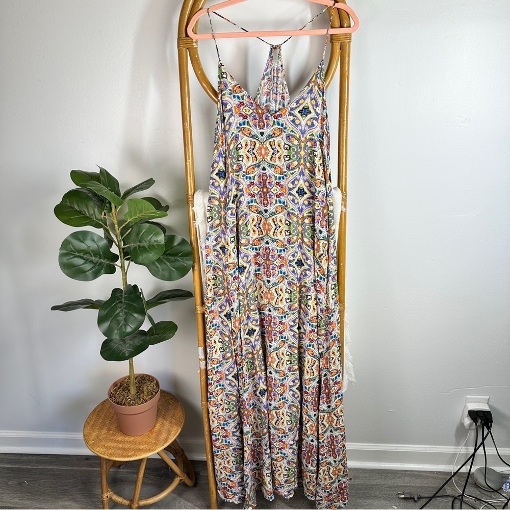 La Moda Resort Patterned Dress sz L/XL